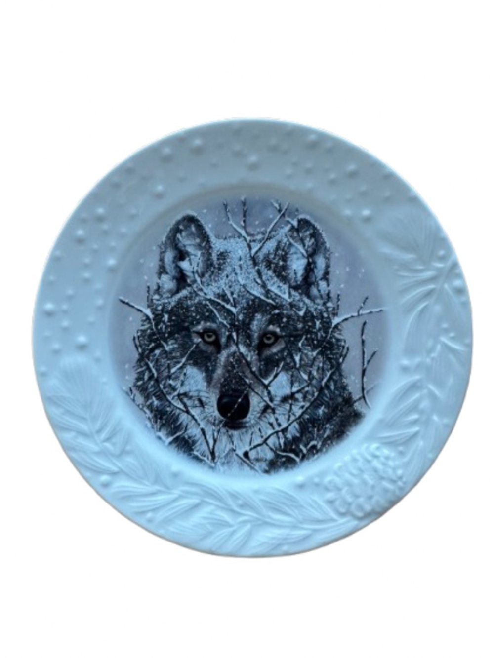 Bradford Exchange Collector Plate #2238A "Veil of Winter"-"Snow  Watch" Lim. Ed.